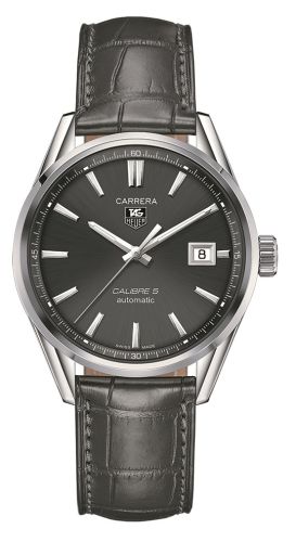 TAG Heuer Carrera Calibre 5 39 Stainless Steel / Grey / Alligator